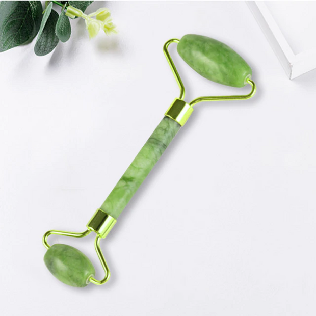 REJUV Jade Double Face Roller with Gua Sha